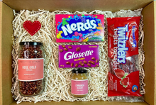 Cozy Movie Night Gift Box with warm-white frizzle