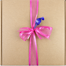 Kids Retro Yummy & Fun Gift Box packaging with pink ribbon